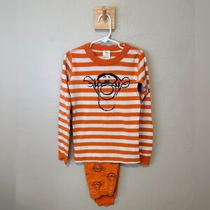 Disney Orange and White Striped Tigger Pajama Set